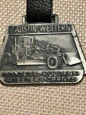 Watch Fob Austin Western Machinery Graders Heavy Equipment Cranes Collectable